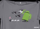 Android Versus Apple T-shirt