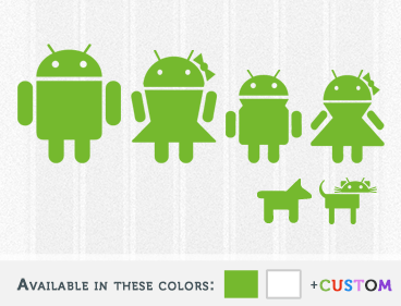 Android Family Decal