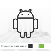 Android Logo Decal - Outlined