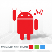 Android Rock'n Roll Decal