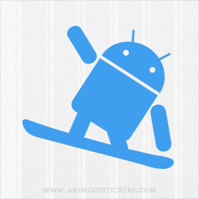 Android Snowboarding Decal
