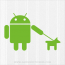 Android Walking the Dog Decal