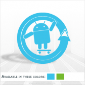Android Cyanogen Mod Decal