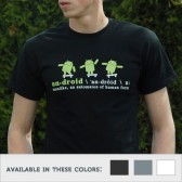 Android t-shirt "Riding Android Dictionary"
