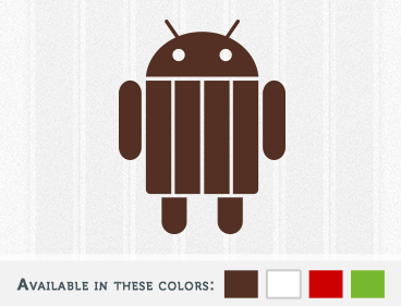 Android KitKat Vinyl Decal