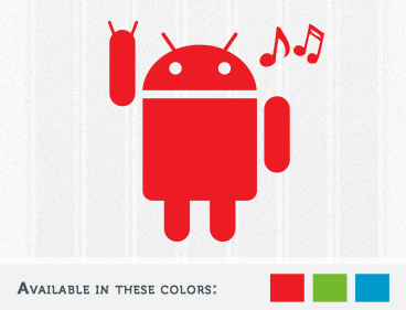 Android Rock'n Roll Decal